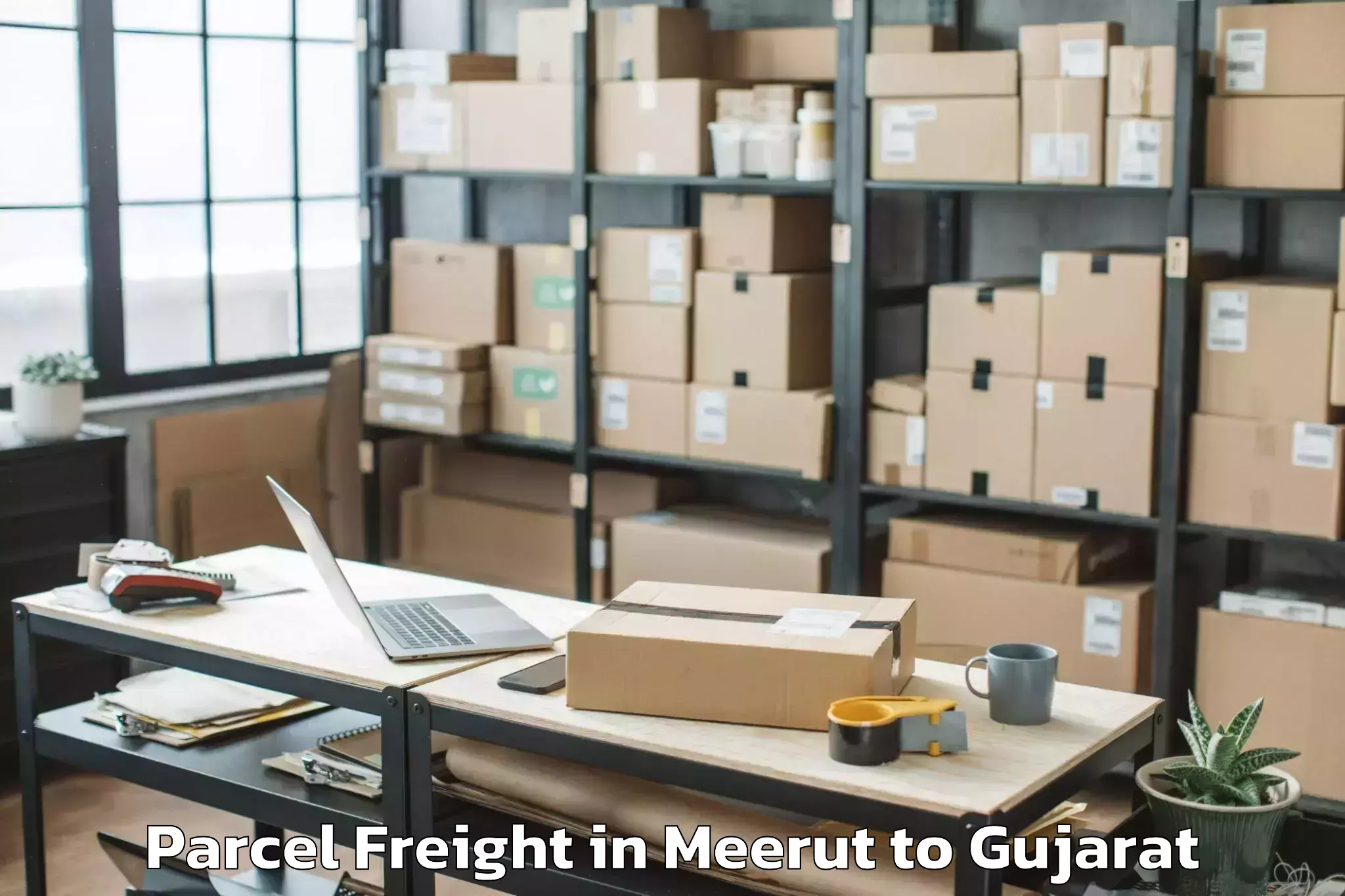 Easy Meerut to Maharaja Krishnakumarsinhji Bh Parcel Freight Booking